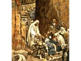 `He laid his hands upon a few sick folk, from The Life of Jesus Christ by J.J.Tissot, 1899